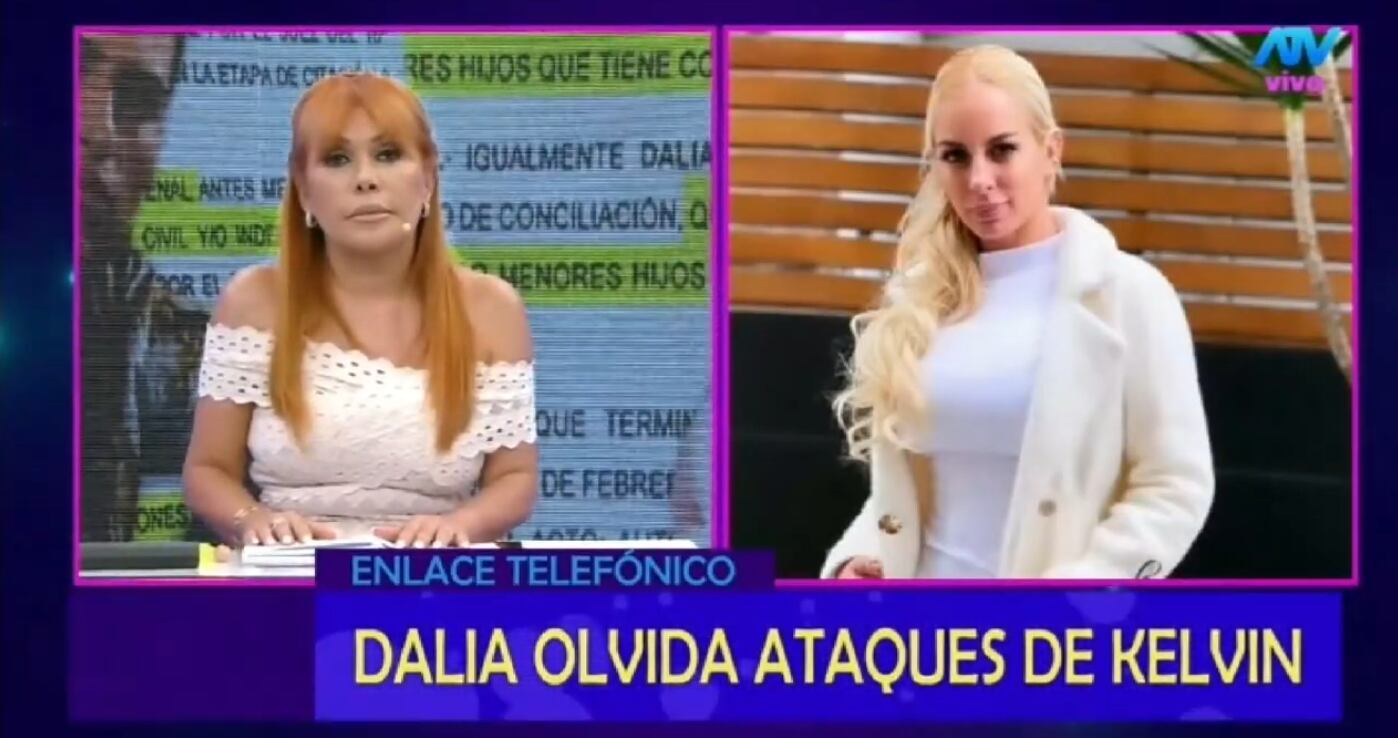 Dalia Durán llama a Magaly y niega estar con John Kelvin en 'EVDLV'.