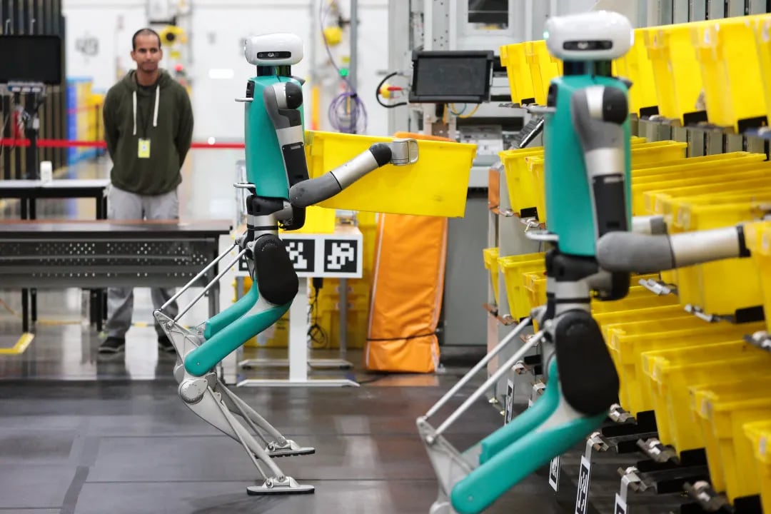 Digit, el robot humanoide de Amazon (AFP/Jason Redmond).
