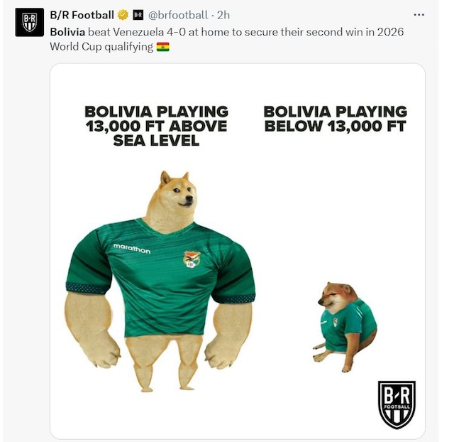 Bolivia goleó 4-0 a Venezuela: Los memes inundan las redes tras triunfo en la altura