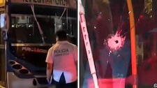 ¡Se salvó de milagro! Balean bus de Nuevo Perú en puente Acho y chofer sale ileso