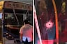 ¡Se salvó de milagro! Balean bus de Nuevo Perú en puente Acho y chofer sale ileso