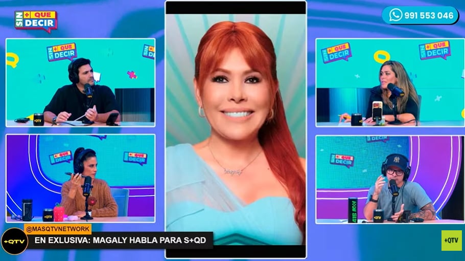 María Pía Copello llama en vivo a Magaly Medina para preguntarle por informe de Farfán
