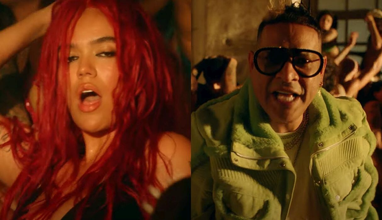 Karol G derrocha sensualidad en “Gatúbela”, su nuevo tema junto a Maldy. (Foto: Composición)