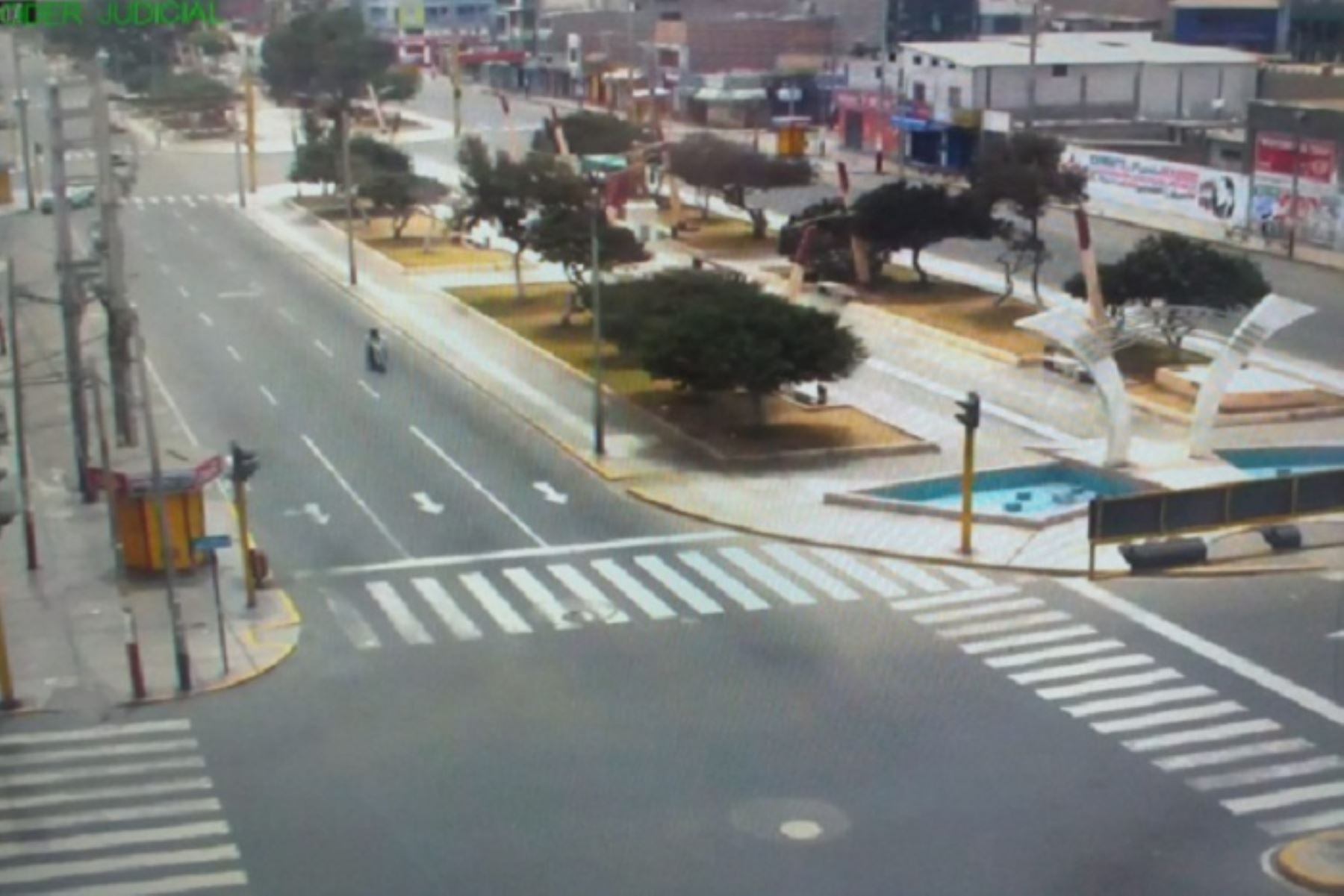 Áncash: calle de Chimbote lucieron vacías en su último domingo de inmovilización social (Foto: Andina)