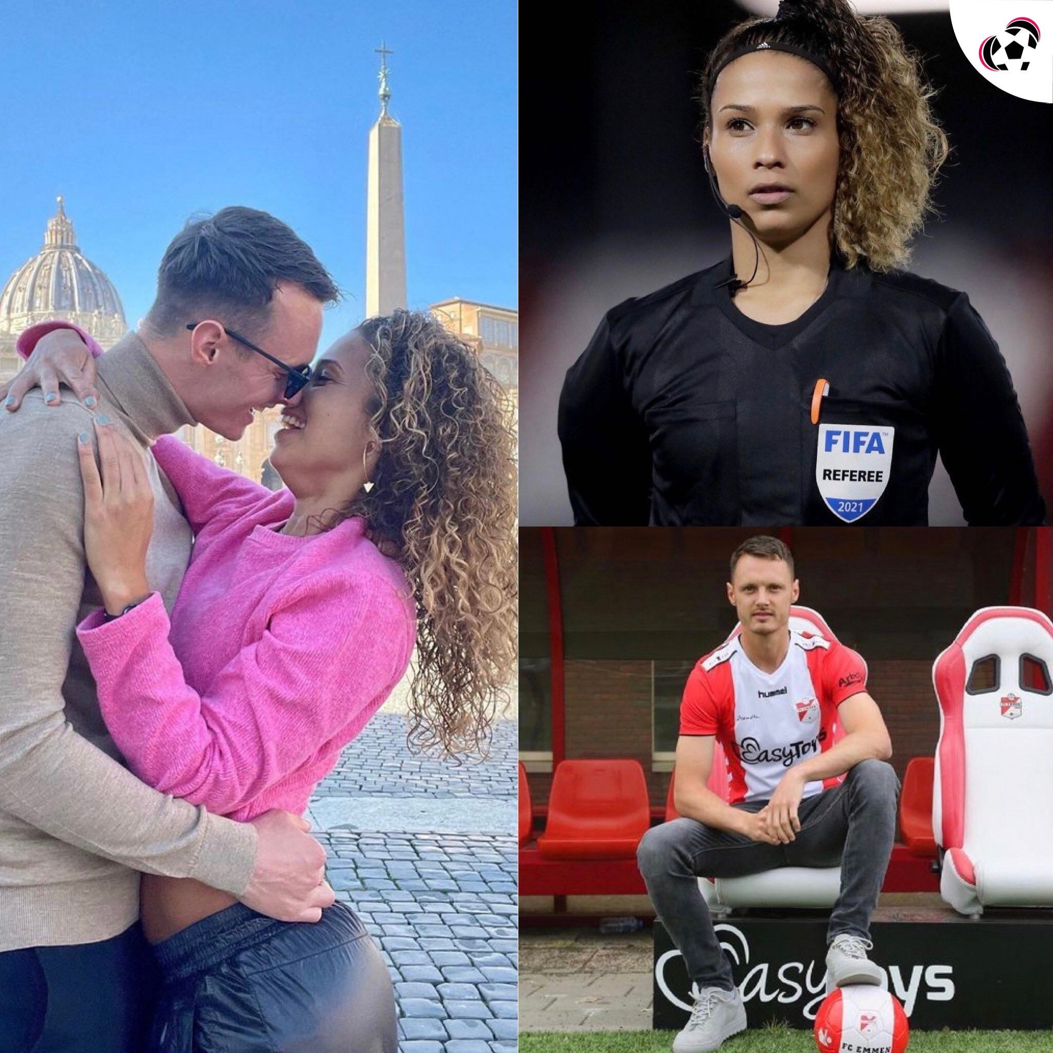 El lateral izquierdo y la jueza se conocieron cuando él vio la tarjeta roja y reclamó la decisión