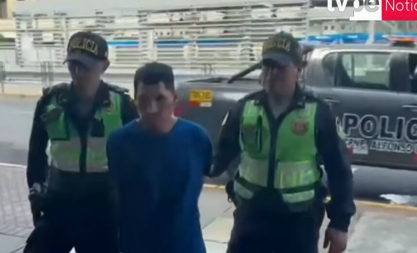 Sujeto fue atrapado por la Policía. (Tv Perú Noticias)