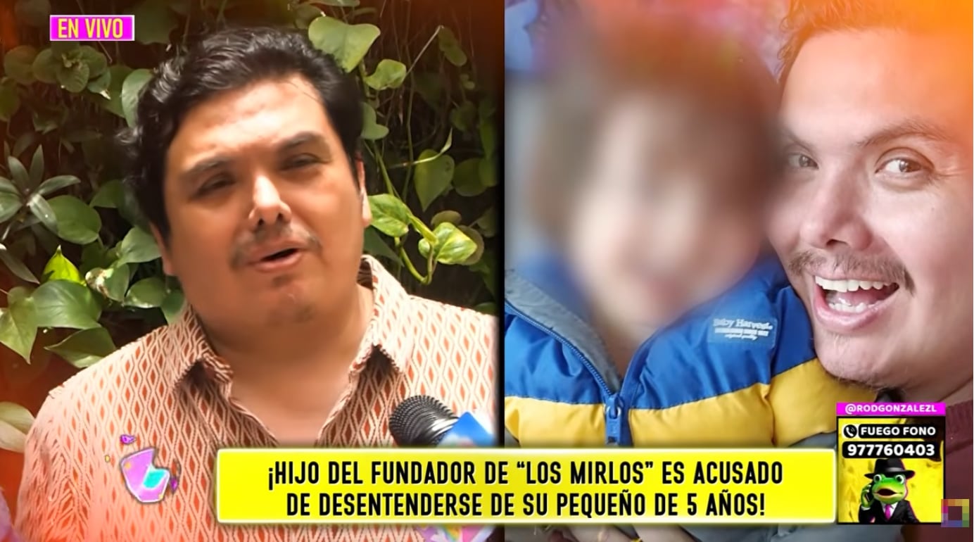Jorge Rodríguez, hijo del fundador de 'Los Mirlos', asegura cumplir económicamente con su pequeño y ser un padre presente.