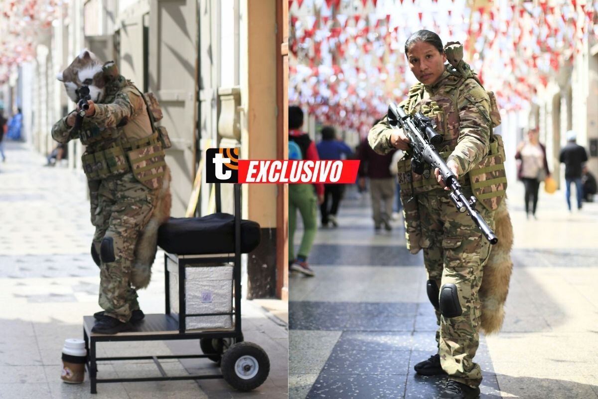 Llama las miradas de los peatones. Fotos: César Bueno / Trome.