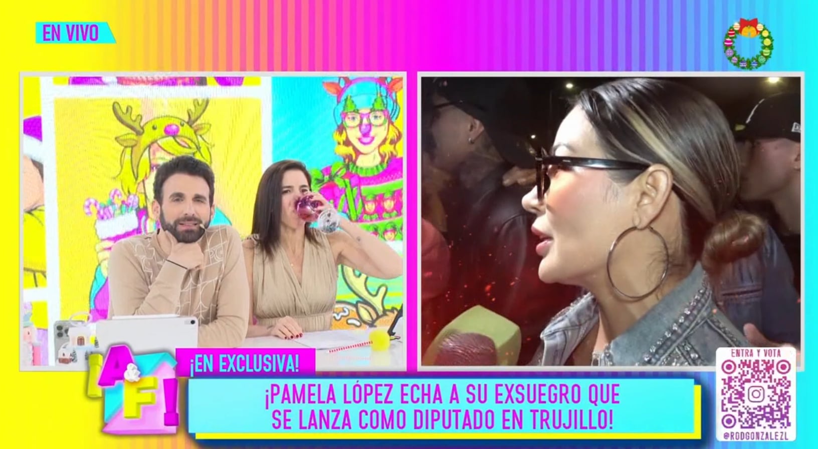Pamela López arremete contra Pamela Franco por apoyar a Luchito Cueva, quien se lanza a la Cámara de Diputados.