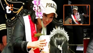 Una niña, una orquídea y un celular olvidado: el tierno gesto para Keiko Fujimori que llamó la atención en la Parada Militar 2026