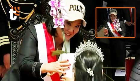 Una niña, una orquídea y un celular olvidado: el tierno gesto para Keiko Fujimori que llamó la atención e...