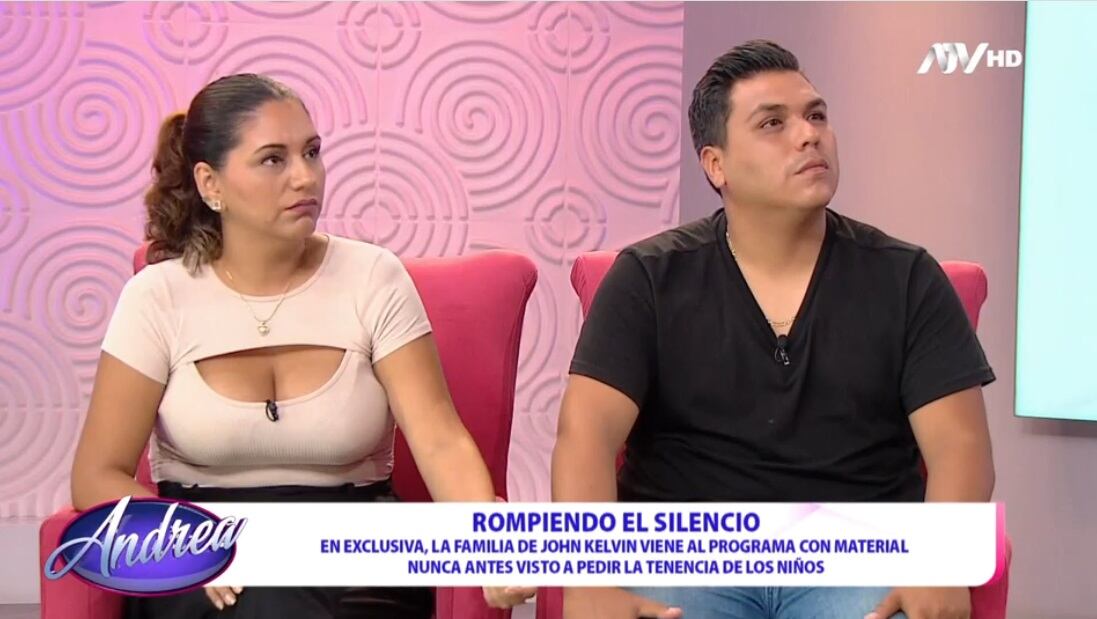 Hermanos de John Kelvin en el programa "Andrea". (Foto: Captura ATV).