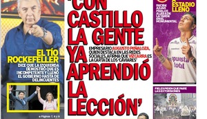 ‘CON CASTILLO LA GENTE YA APRENDIÓ LA LECCIÓN’