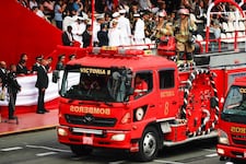 Gran Parada Militar: Bomberos voluntarios fueron de los más aclamados durante desfile | VIDEO