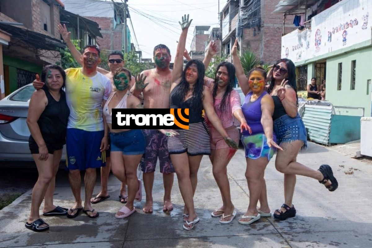 Carnavales unió a familias de Villa El Salvador. Foto: Fernando Sangama/ Trome.