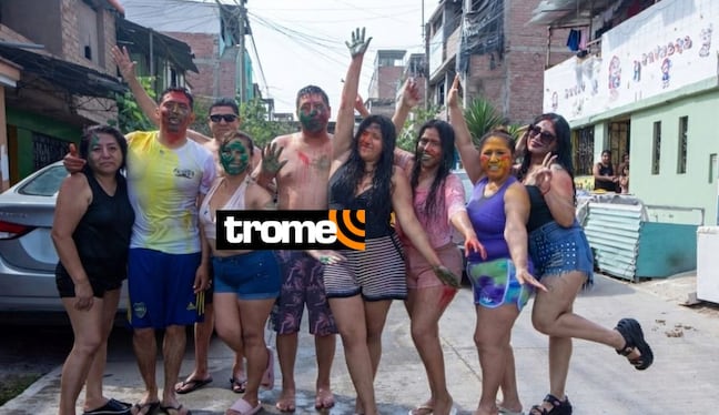 Carnavales unió a familias de Villa El Salvador. Foto: Fernando Sangama/ Trome.