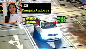 Captan camioneta con Adrián Villar, Marisel Linares y su pareja en el lugar del atropello de Lizeth Marzano