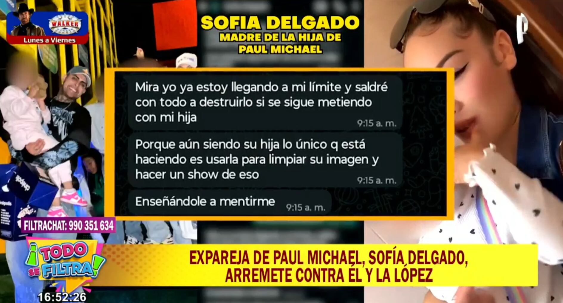 Expareja del cantante se pronuncia y manda contundentes misiles. (Foto: Todo se filtra)