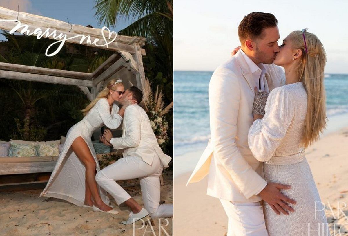 La modelo Paris Hilton compartió en su página web fotos exclusivas de su mágica pedida de mano. (Foto: parishilton.com)