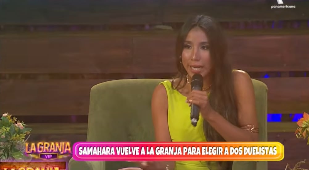 Samahara Lobatón reaparece renovada tras ser eliminada de 'La Granja vip'.