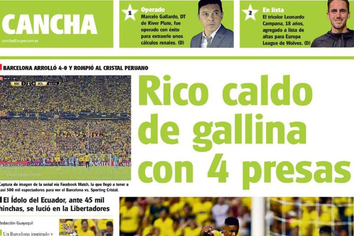 Nota interna del Diario Súper de Guayaquil