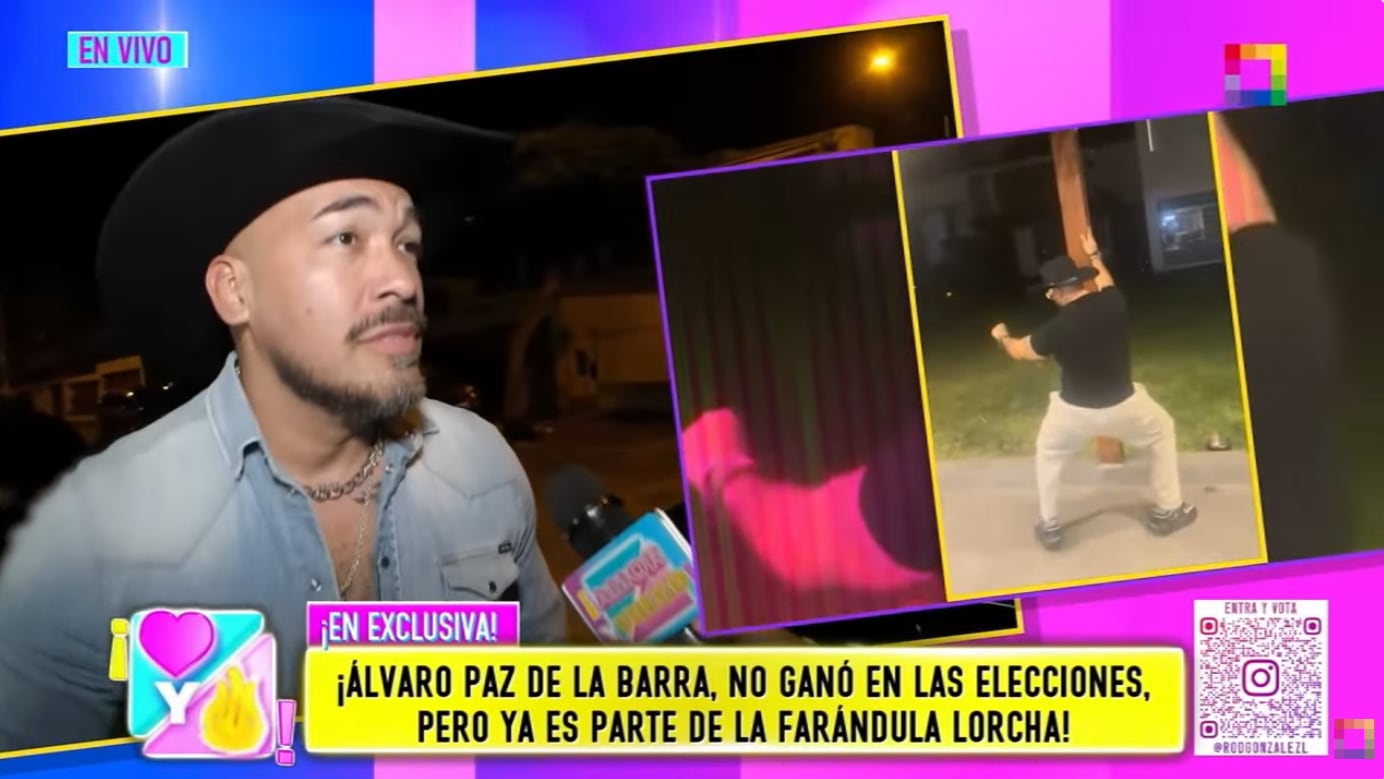 Álvaro Paz de Barra explica sobre video y muestra sus pasos pohibidos en 'Amor y Fuego'.