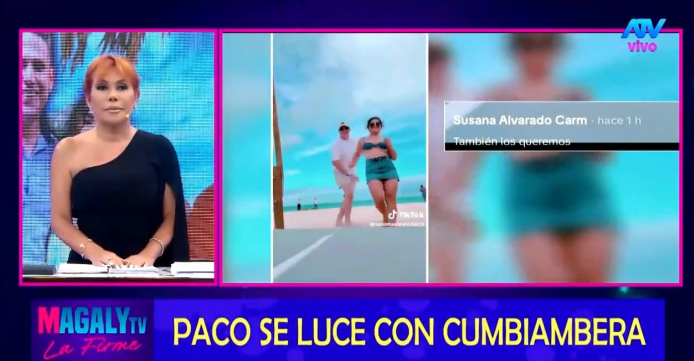 Magaly Medina comenta video de TikTok de Paco Bazán y Susana Alvarado.