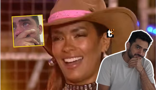 Pablo Heredia se conmueve hasta el llanto al ver que Shirley Arica pasó a la final de 'La Granja vip'.