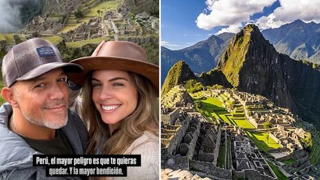 ¡Escapada romántica! Alejandro Sanz y Stephanie Cayo se dejan ver juntos en Machu Picchu