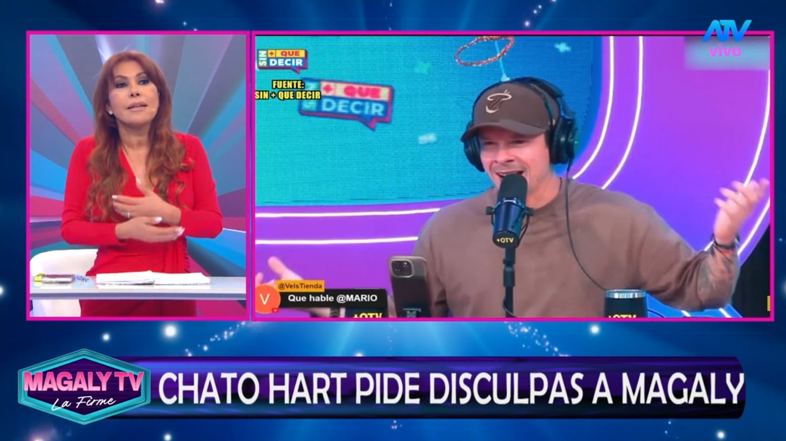 Magaly Medina afirma que ella se hace responsable de sus declaraciones; sin embargo, en el tema de Mario Hart no tuvo nada que ver.