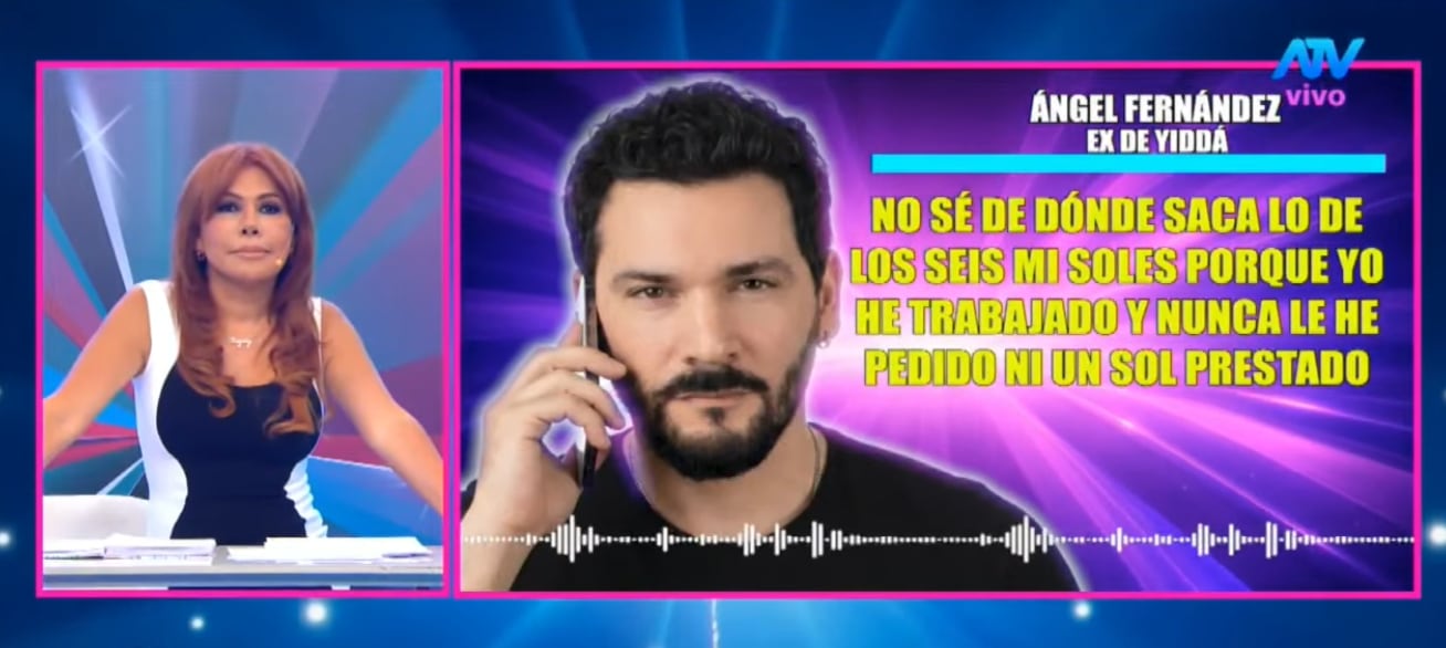 Ex de Yiddá Eslava niega que le deba 6 mil soles y se haya llevado sus cosas.