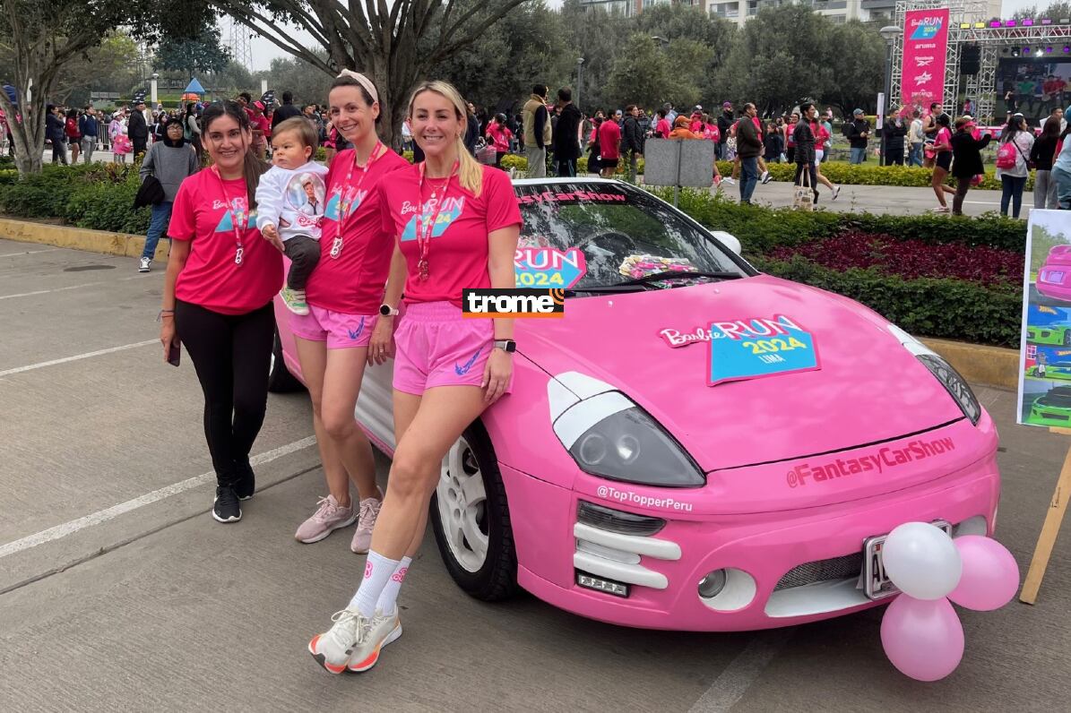 Así se vivió el 'Barbie Run' que reunió en San Borja a fanáticos de Barbie y amantes del deporte. Evento celebró 65 años de la icónica muñeca. (Trome).