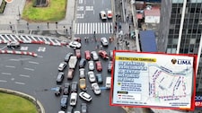 Restricción vehicular provoca largas colas de vehículos en Lima