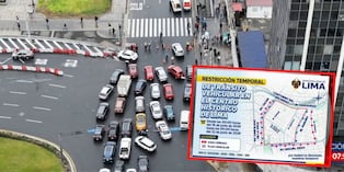 Restricción vehicular provoca largas colas de vehículos en Lima