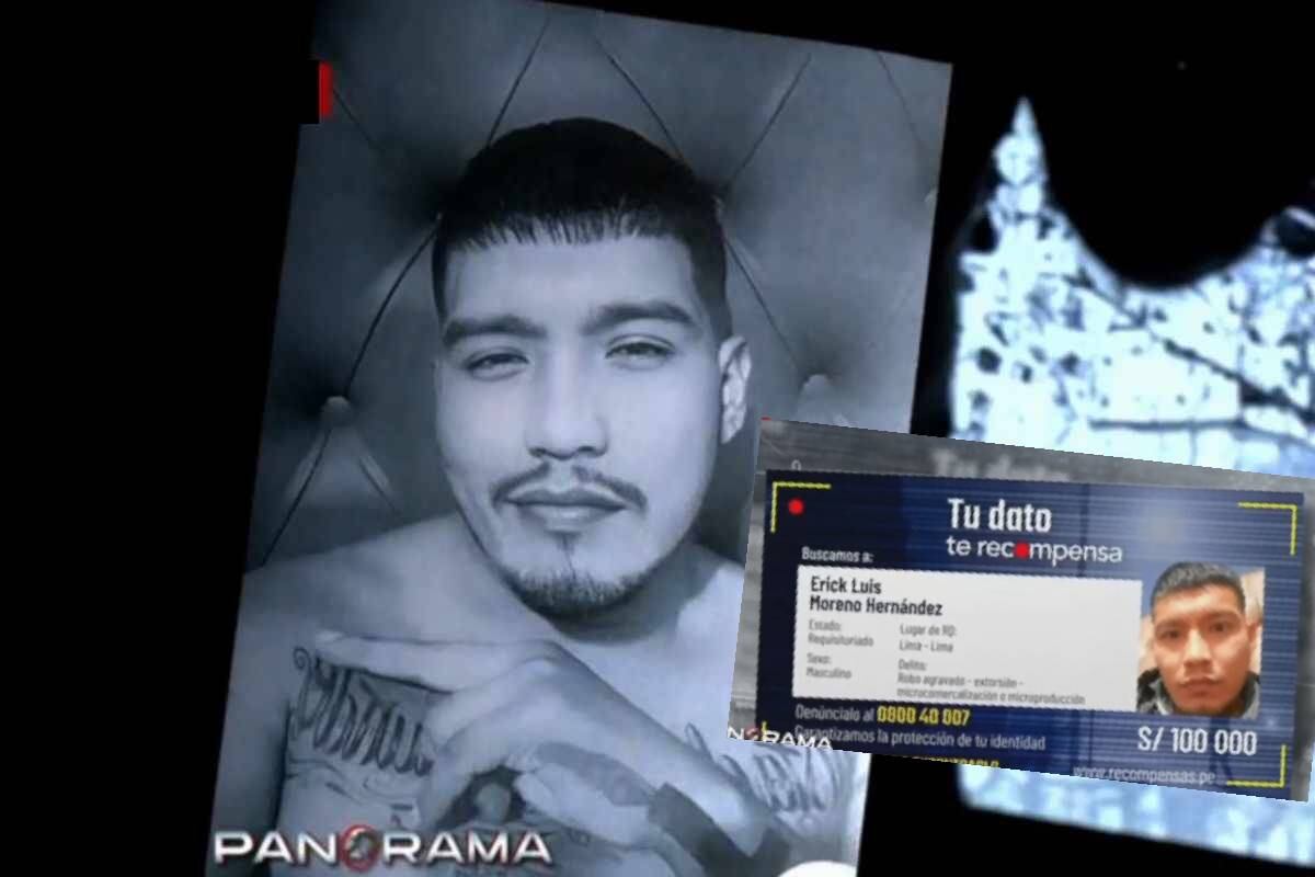 Autoridades ofrecen 100 mil soles de recompensa por Erick Moreno, 'Monstruo'.