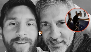 ¡Lionel Messi se despide de su padre! Le dio el último adiós a Jorge Messi al llegar a Argentina