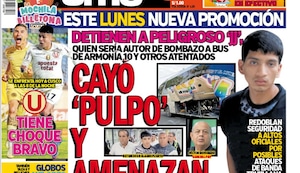 CAYÓ ‘PULPO’ Y AMENAZAN A REVOREDO