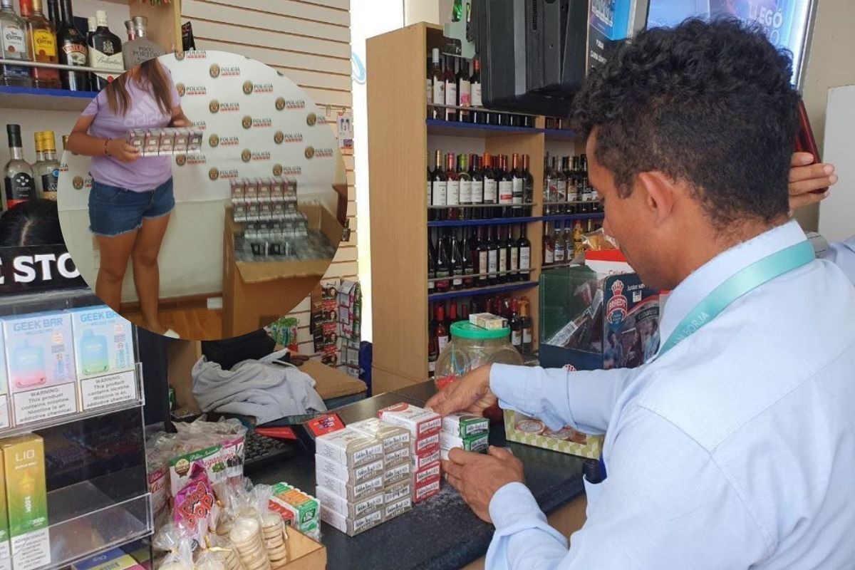 Las autoridades constataron que los productos no contaban con las advertencias sanitarias, y además tenían una inscripción de venta exclusiva en Paraguay.