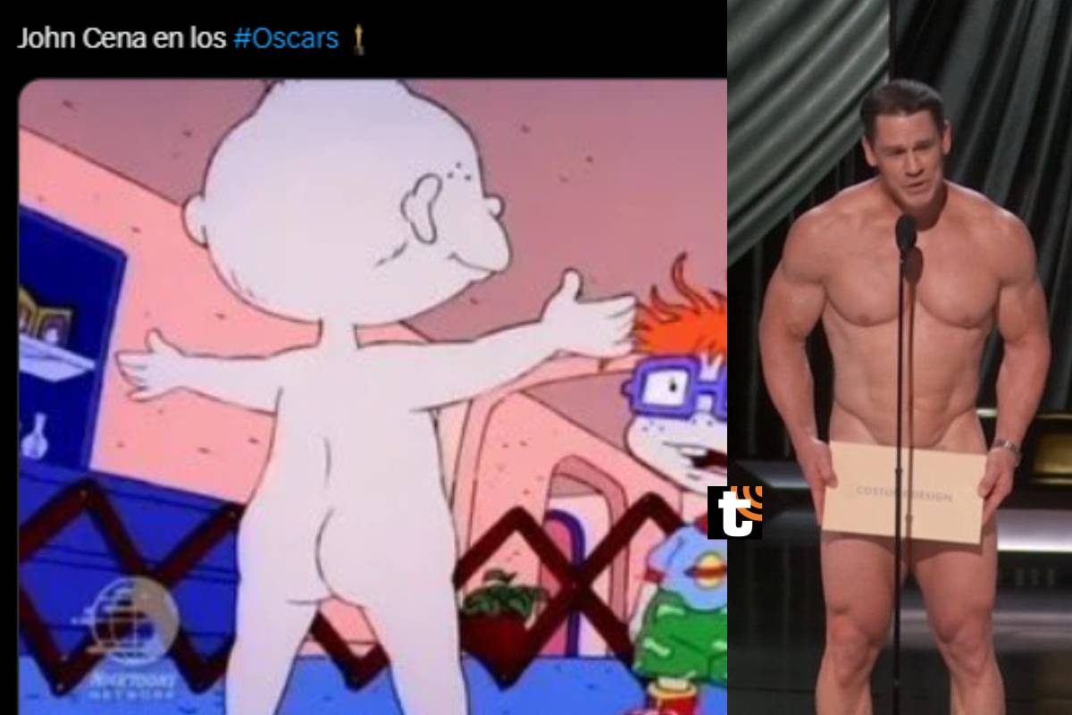 Usuarios reaccionaron al desnudo de John Cena y a otros sucesos del Oscar 2024 con divertidos memes.