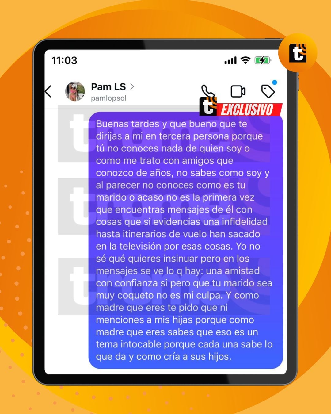 Melissa Klug en EXCLUSIVA nuevo CHAT con Pamela López