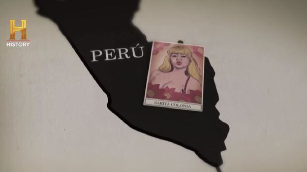 History Channel consignó imagen de Susy Díaz en mención a Sarita Colonia como santa popular.