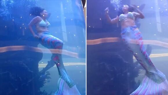 Sudáfrica: mujer disfrazada de sirena casi muere ahogada en acuario