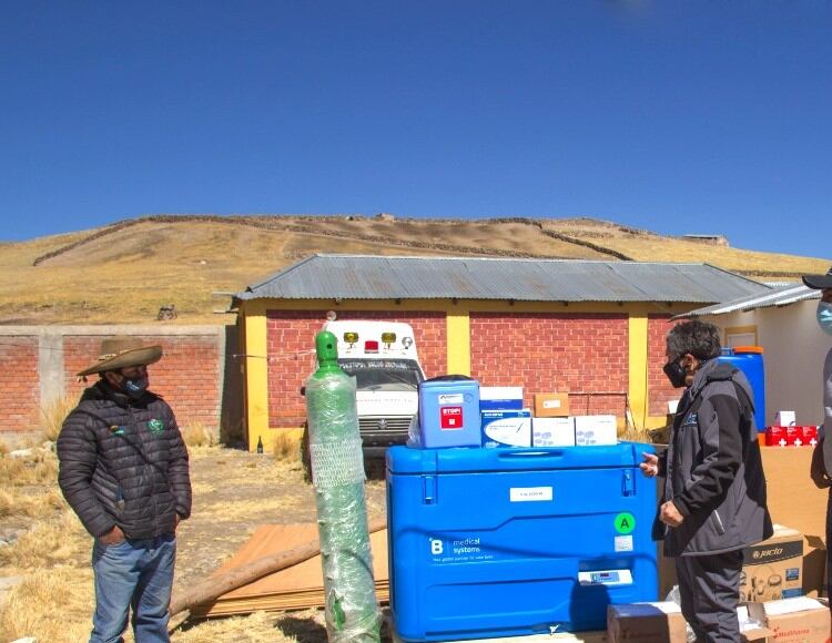 Donaciones llegaron al distrito para iniciar la inmunización del 70 por ciento de la población.