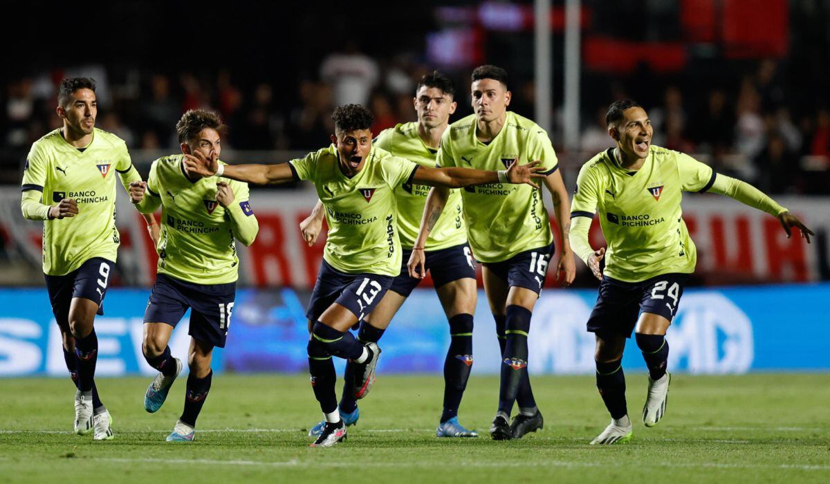 Liga de Quito vs. Sao Paulo en partido por Copa Sudamericana 2023. (Foto: EFE)
