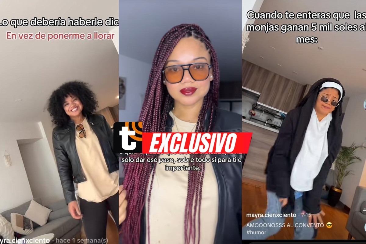 Encuéntrala en TikTok como @mayra.cienxciento. Foto: Composición Trome.