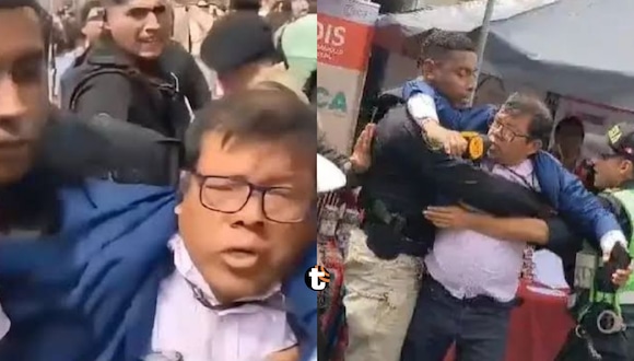 TROME | Escolta presidencial agredió a periodista que intentó acercarse a Jerí. Video: RPP