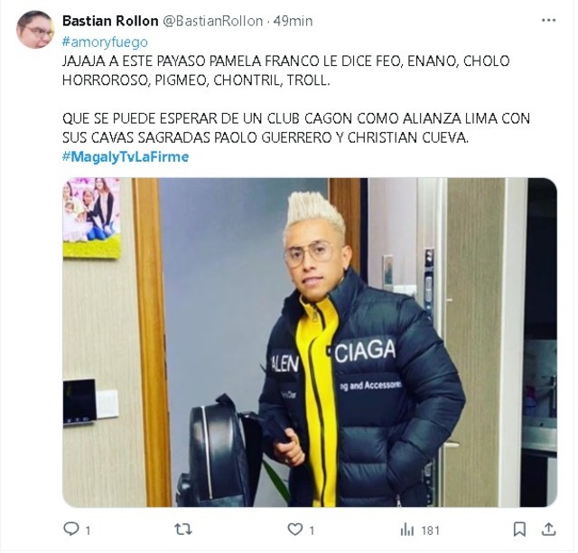 No pararás de reir con los memes de las declaraciones de Pamela López sobre lo que le contó Christian Domínguez en MagalyTv. (Twitter)