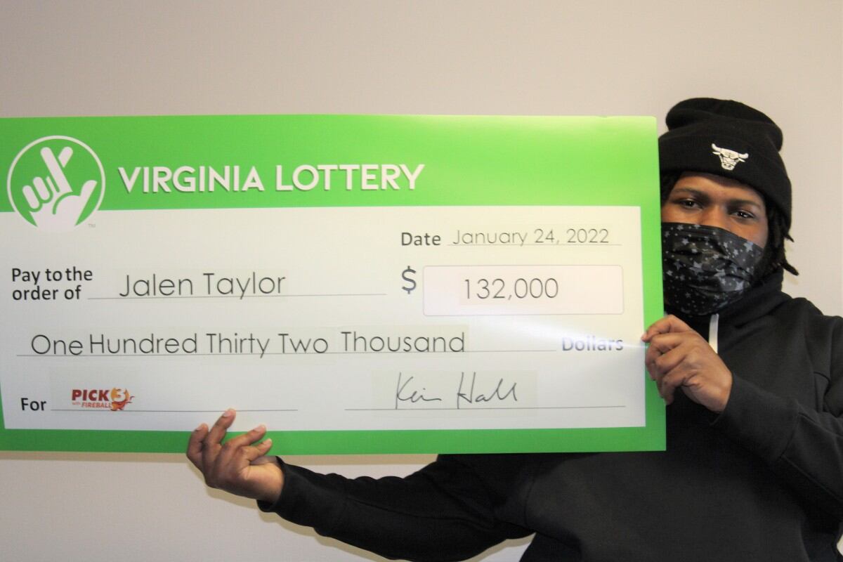 Jalen Taylor compró 264 boletos de lotería y ganó en absolutamente todos. (Foto: Virginia Lottery)