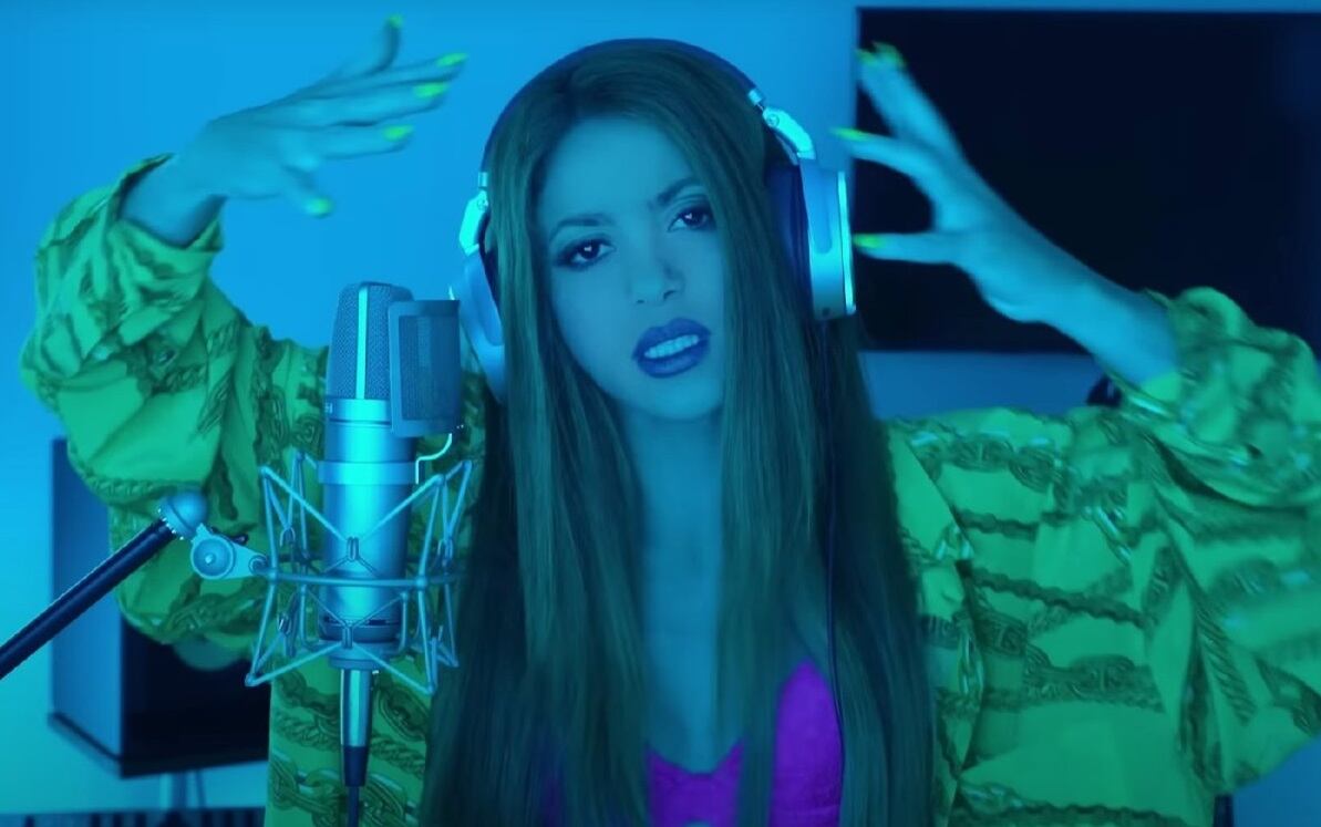 Shakira durante la “BZRP Music Session 53″ (Foto: Bizarrap / YouTube)