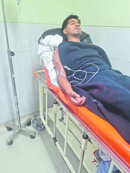 Uno de los heridos del rayo en Coto Coto.